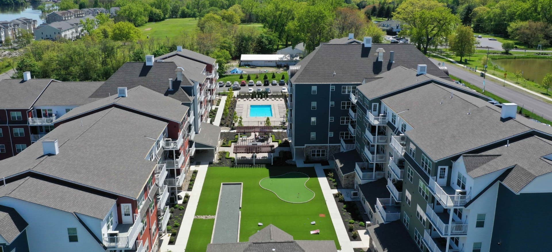 Aerial View of Developed Complex