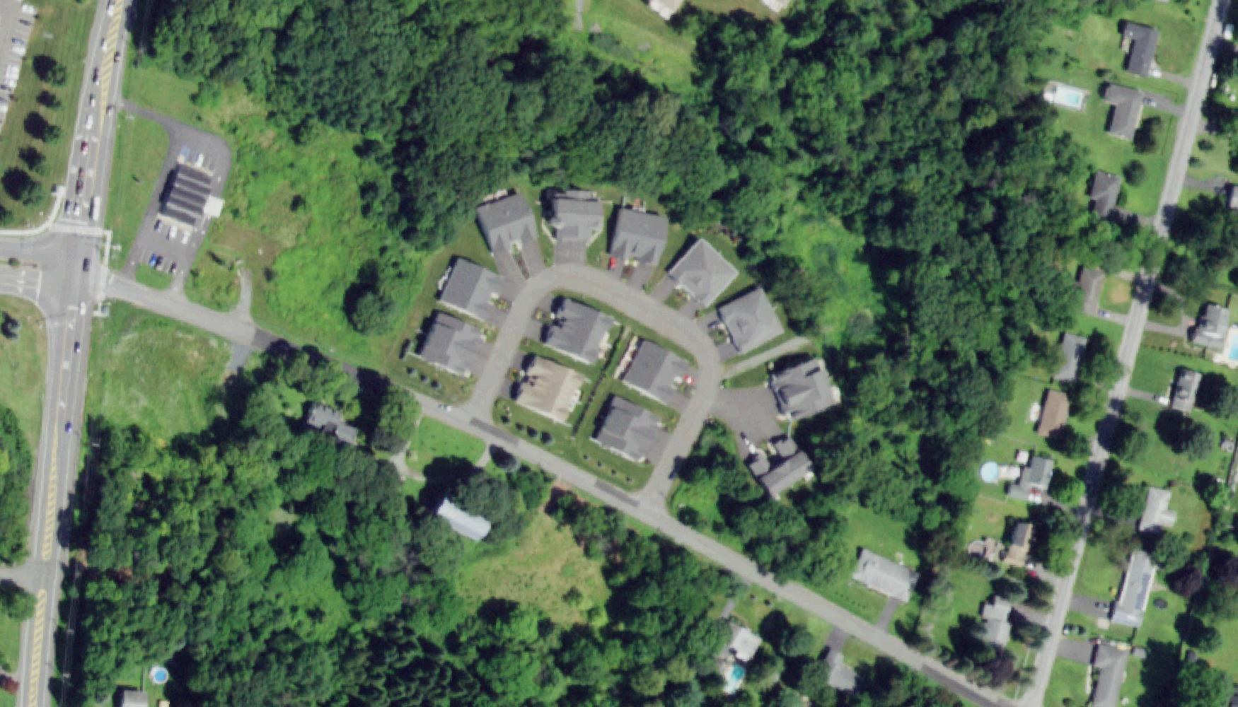 Jordan Point, North Greenbush, NY: Aerial view