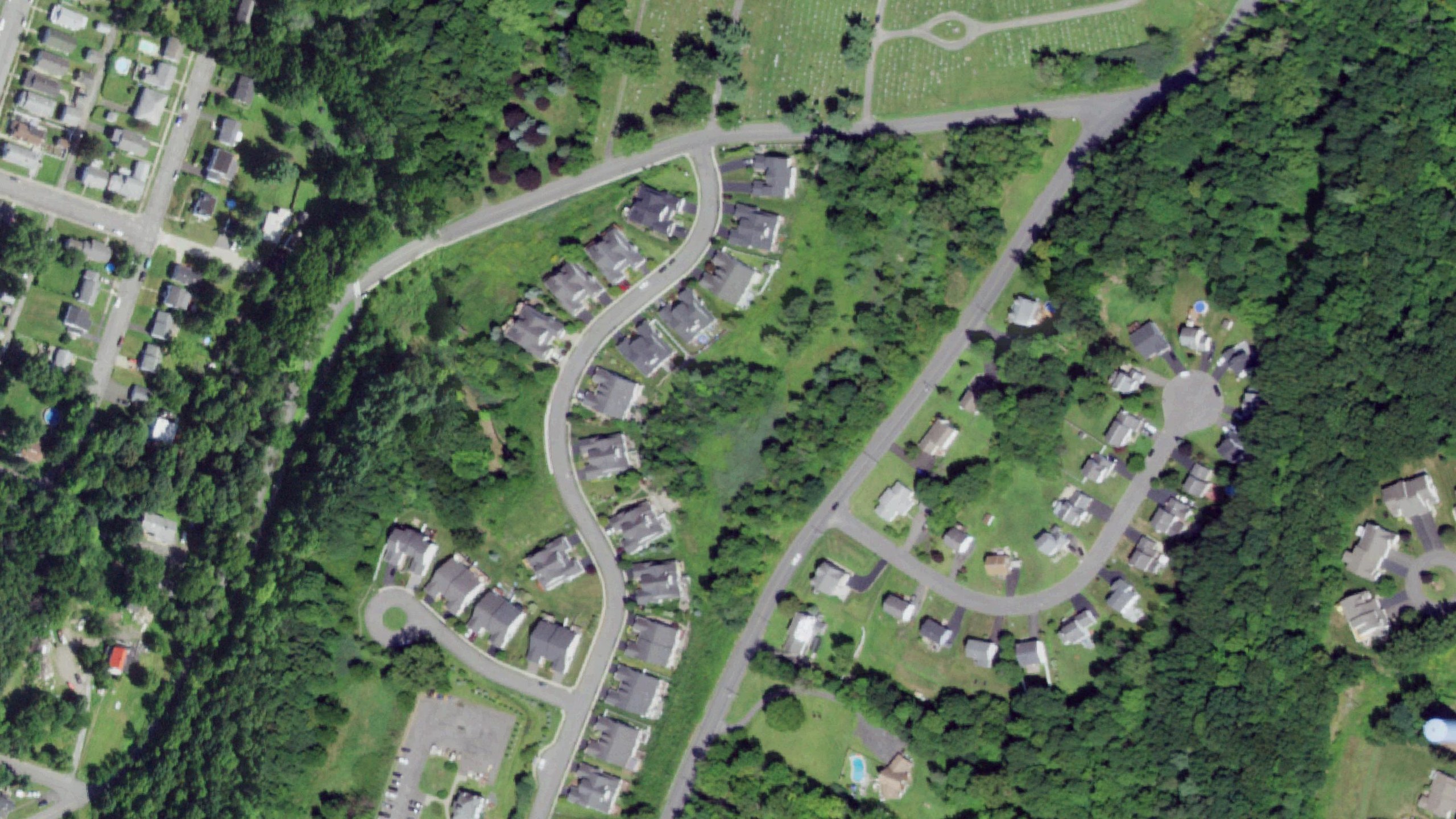 Red Rock Estates, Troy, NY: Aerial view