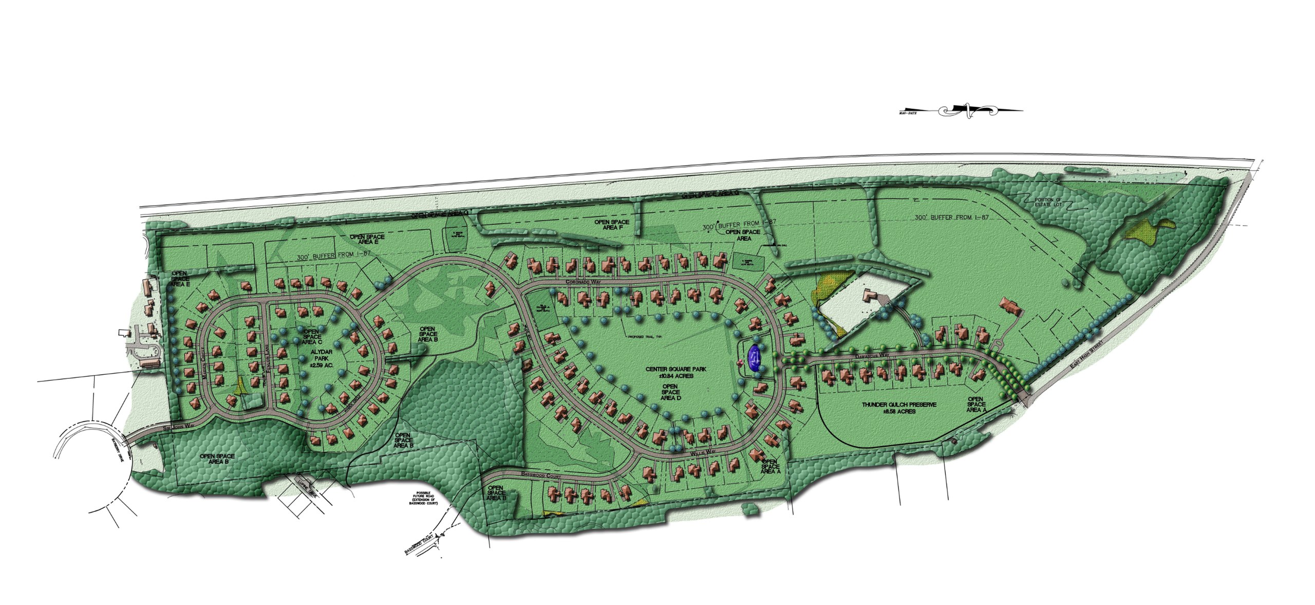 Travers Meadows, Malta, NY: Site plan