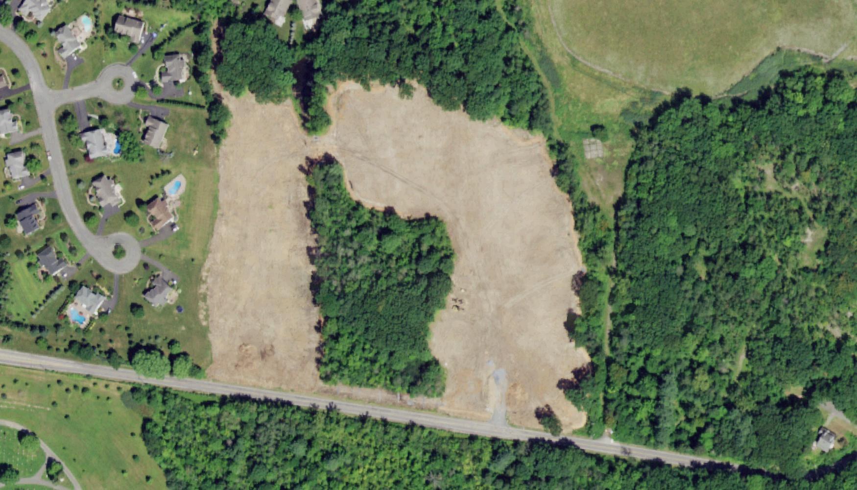 Loudon Hills East, Loudonville (Colonie), NY: Site during development, summer